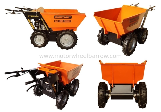 Good Quality 4X4 Motorzied wheelbarrow, Mini dumper